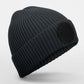 Circular Fashion Patch Beanie - Graphite Grey/Black