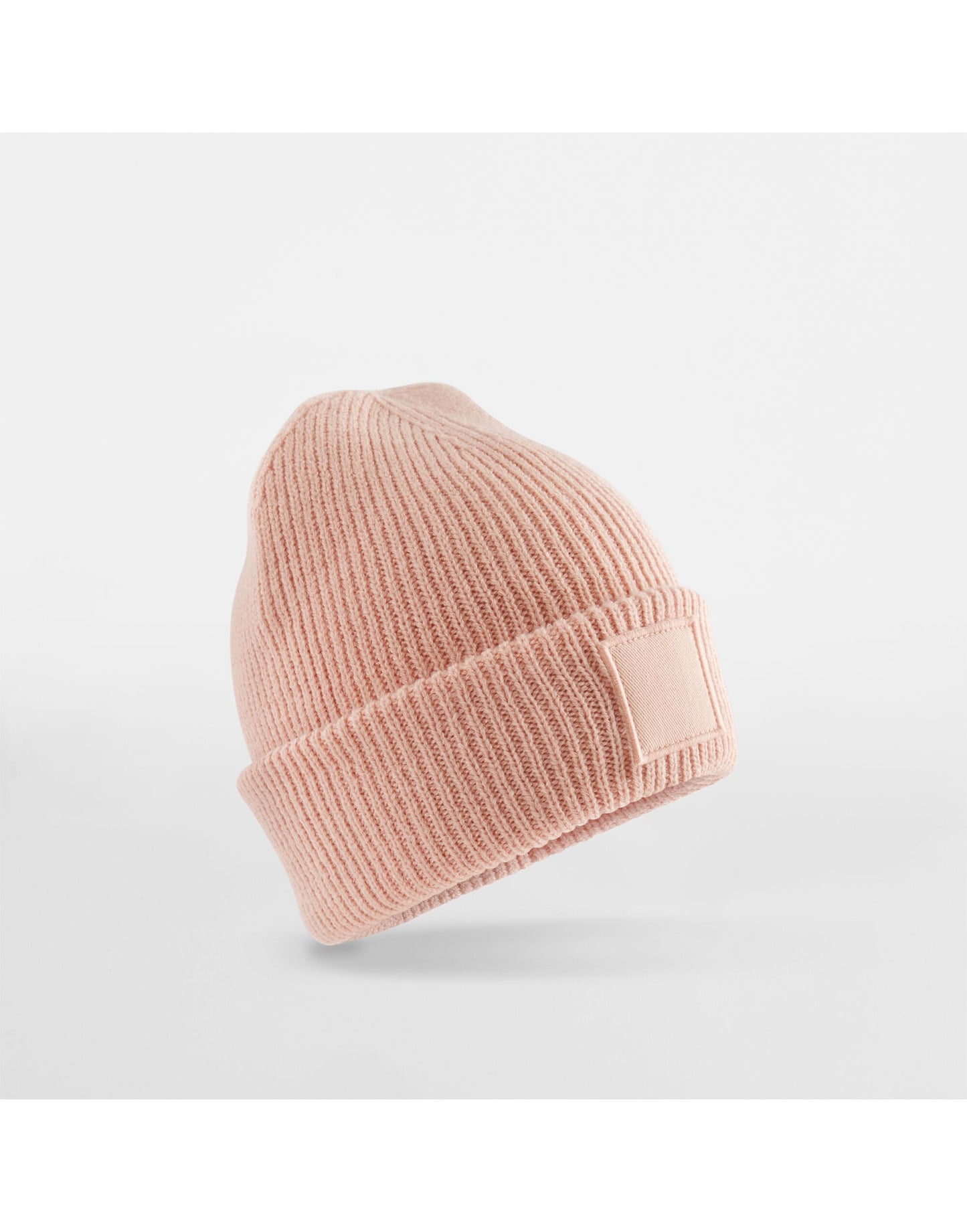 Kids Cuff Tonal Patch Beanie - Peach