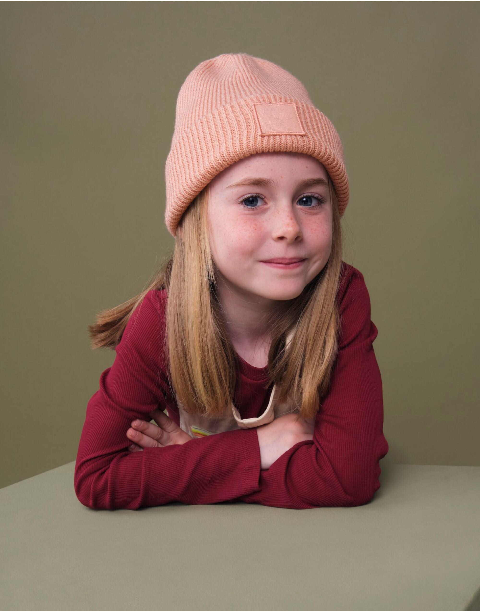 Kids Cuff Tonal Patch Beanie