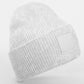 Deep Cuffed Tonal Patch Beanie - Cloudy Grey