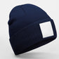 Appliqué Patch Beanie - Oxford Navy/White