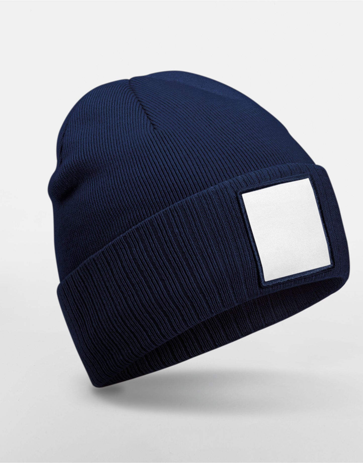 Appliqué Patch Beanie - Oxford Navy/White