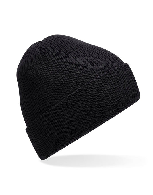 Polylana Ribbed Beanie - Black
