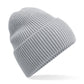 Oversized Cuffed Beanie - Light Grey