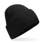 Classic Deep Cuffed Beanie - Black