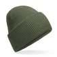 Classic Deep Cuffed Beanie - Olive Green