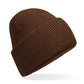 Classic Deep Cuffed Beanie - Walnut