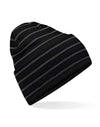 Original Deep Cuffed Striped Beanie - Black/Graphite
