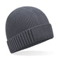 Organic Cotton Patch Beanie - Graphite