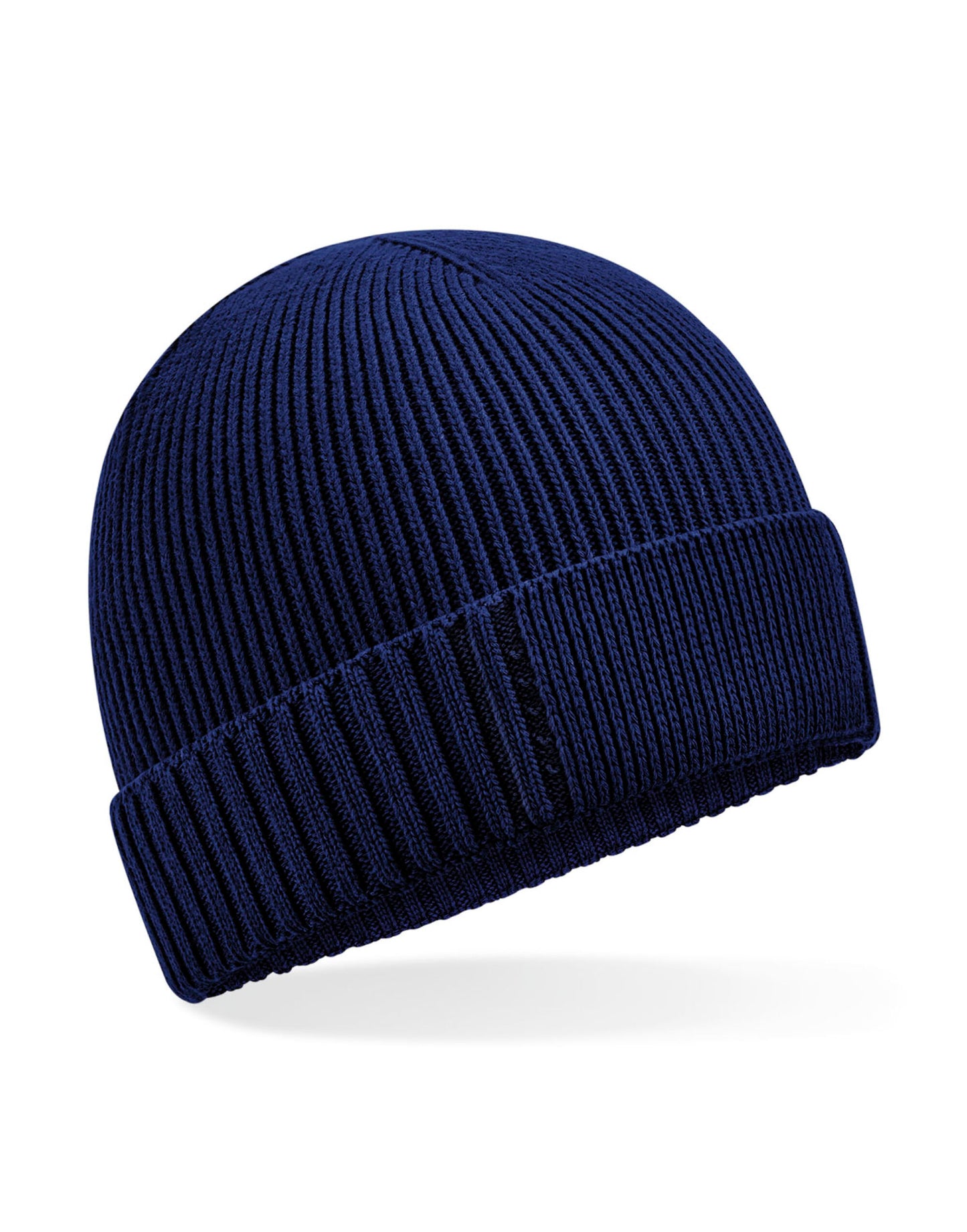 Organic Cotton Patch Beanie - Oxford Navy