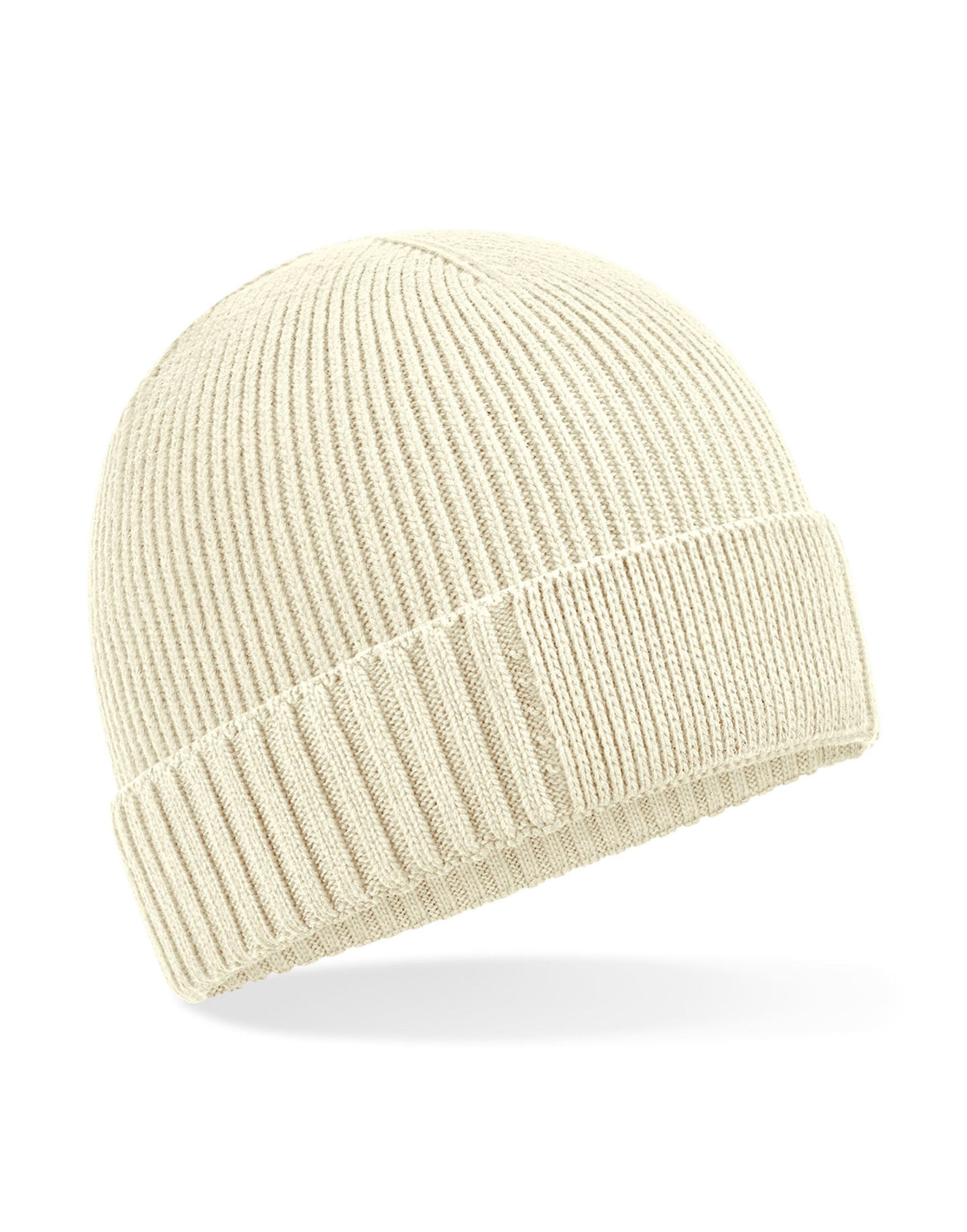 Organic Cotton Patch Beanie - Sand