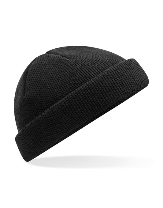 Recycled Mini Fisherman Beanie - Black