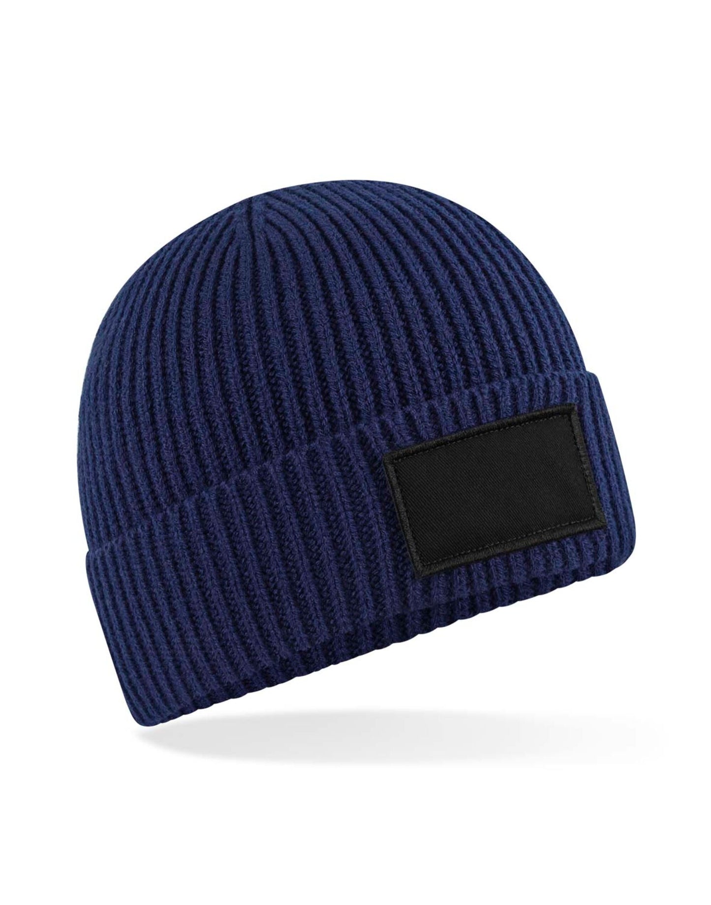 Fashion Patch Beanie - Oxford Navy/ Black