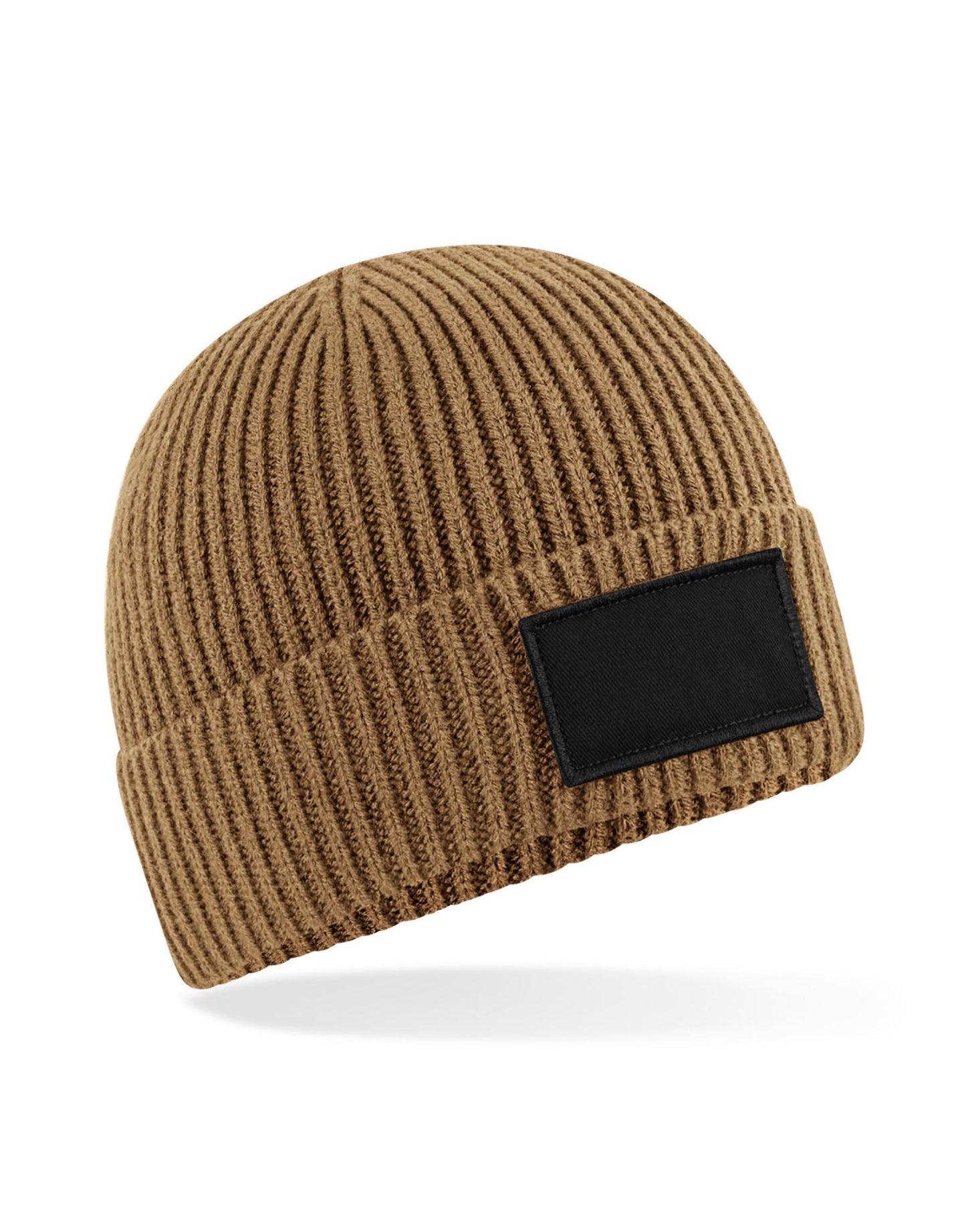 Fashion Patch Beanie - Biscuit/Black