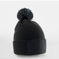 Kids Snowstar Patch Beanie - Black/Graphite