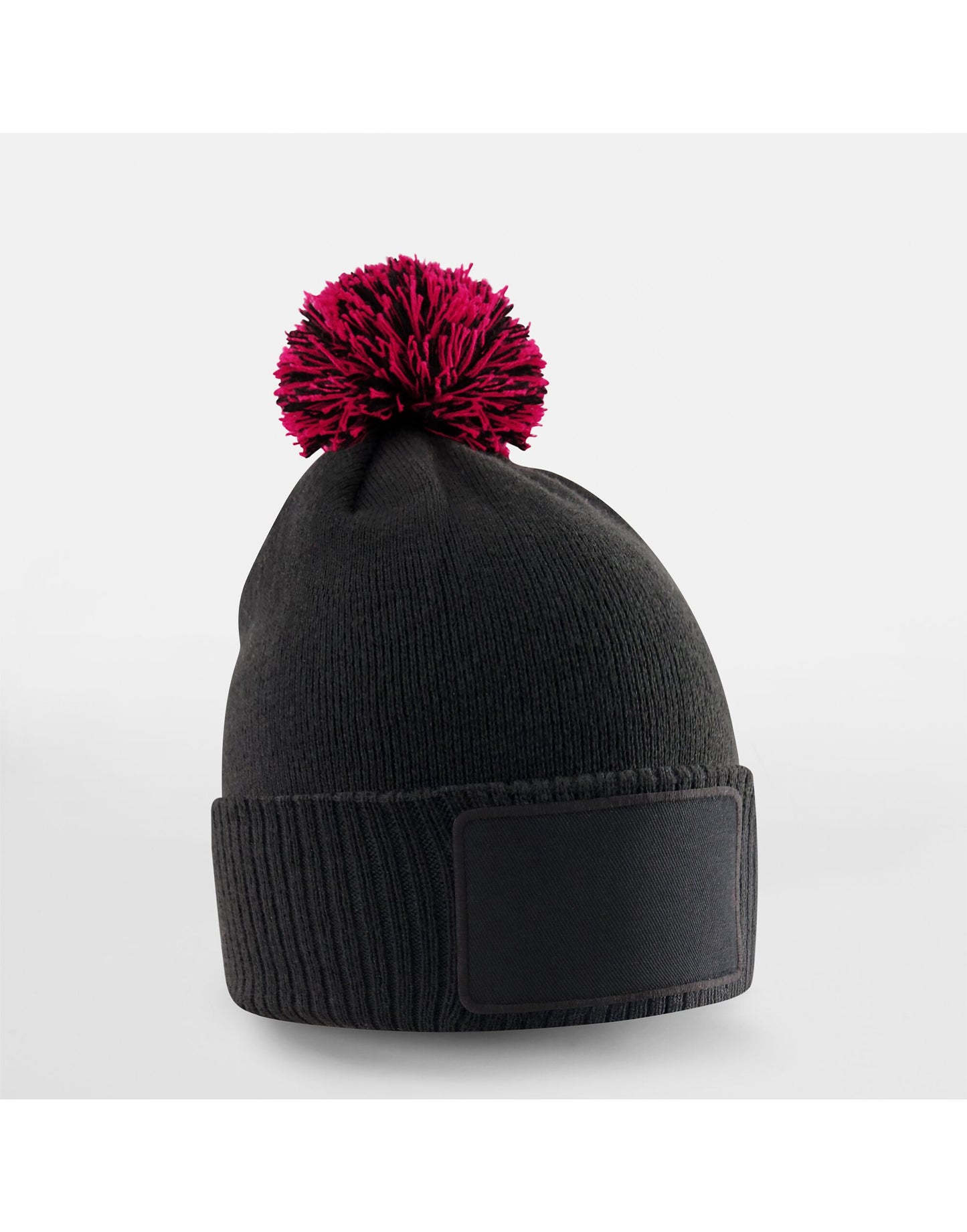 Kids Snowstar Patch Beanie - Black/Classic Red