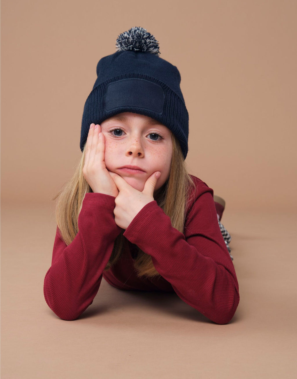 Kids Snowstar Patch Beanie