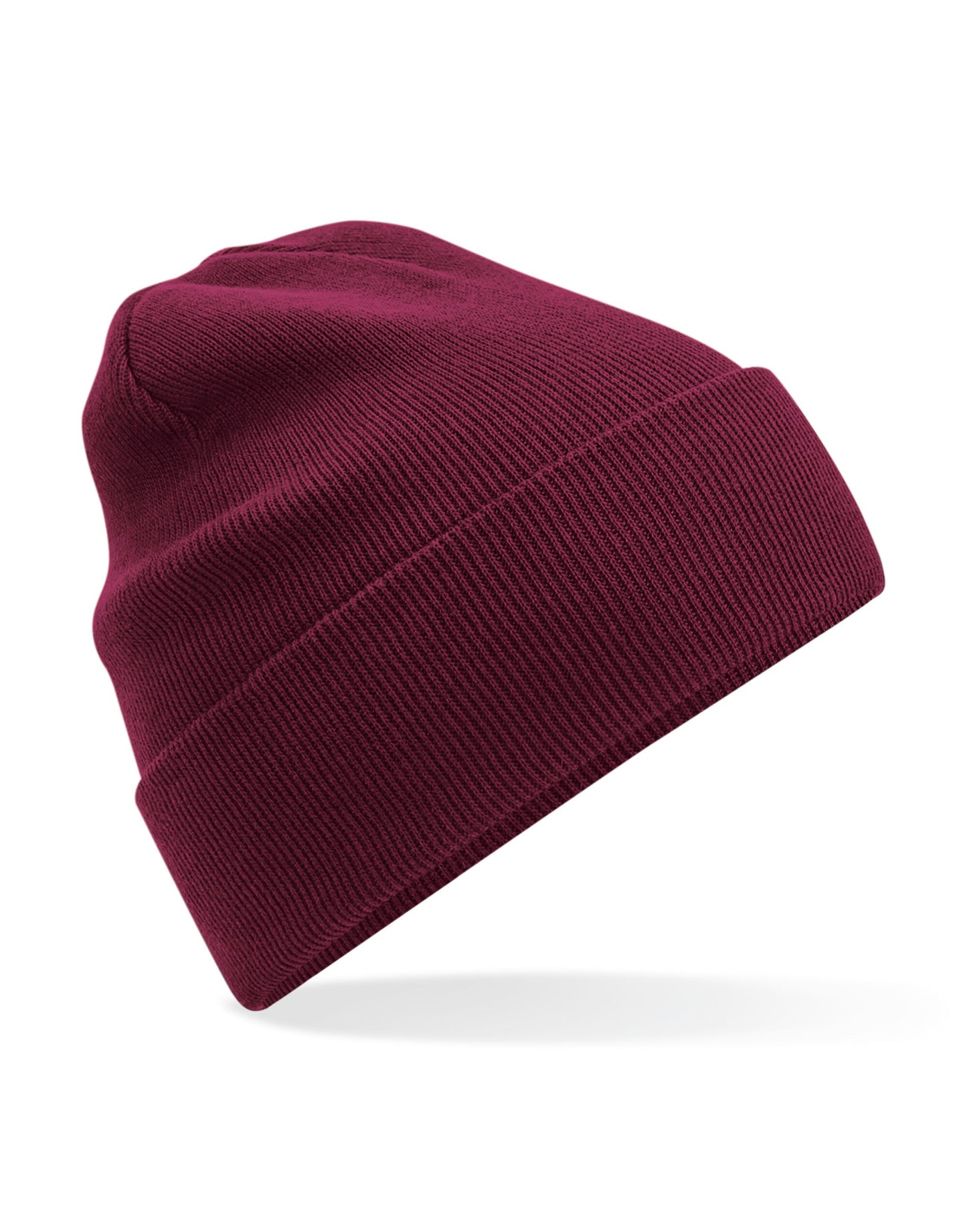 Organic Cotton Original Cuffed Beanie - Burgundy