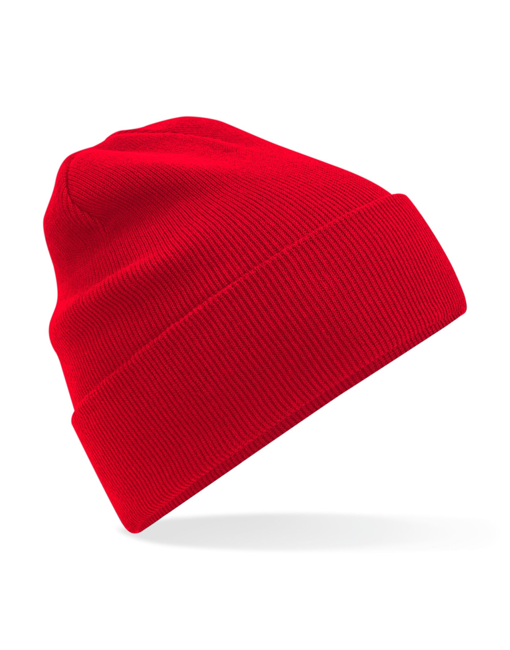 Organic Cotton Original Cuffed Beanie - Classic Red