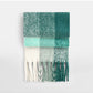 Fluffy Check Scarf - Green Check