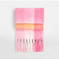 Fluffy Check Scarf - Pink Check