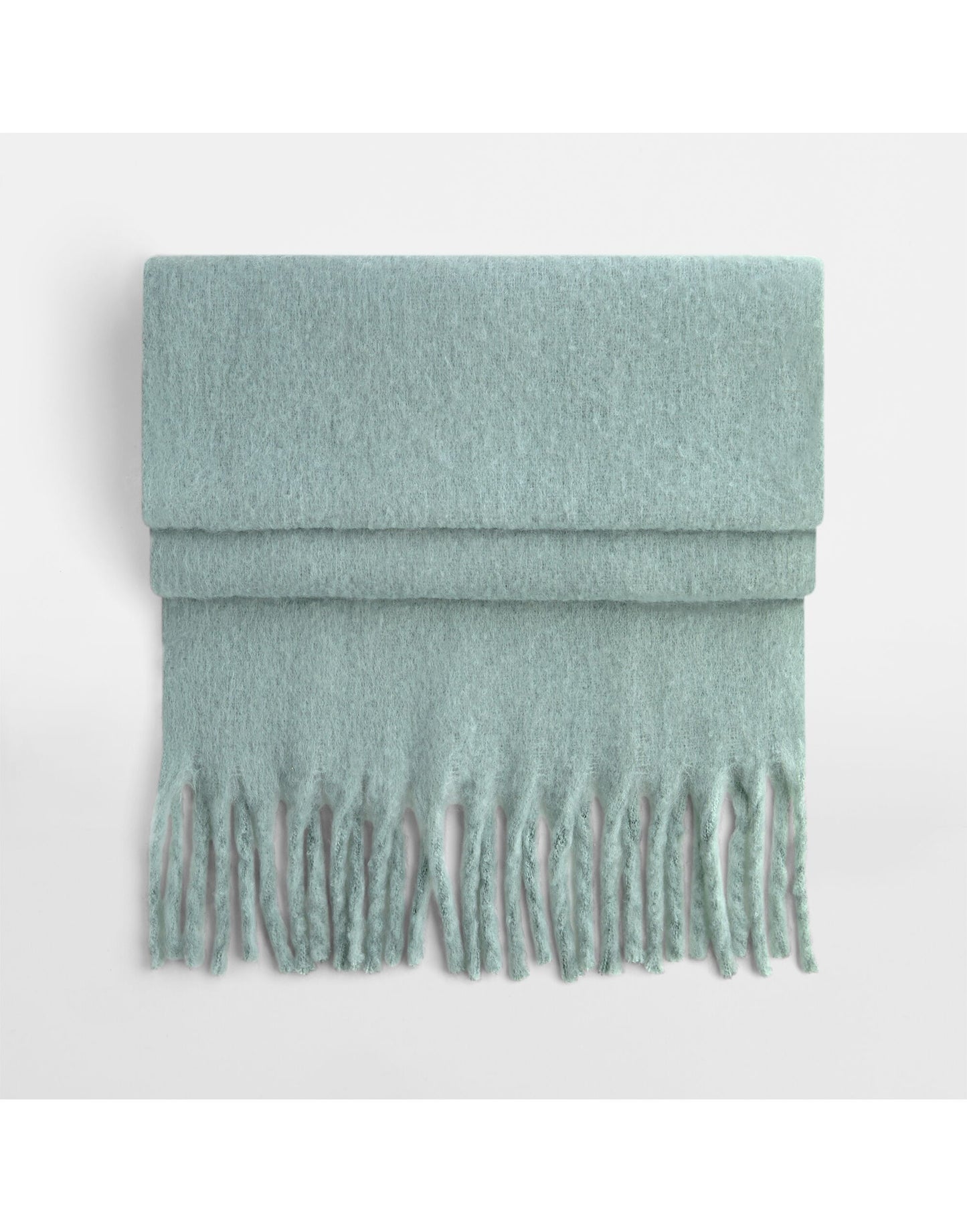 Fluffy Scarf - Dusty Green