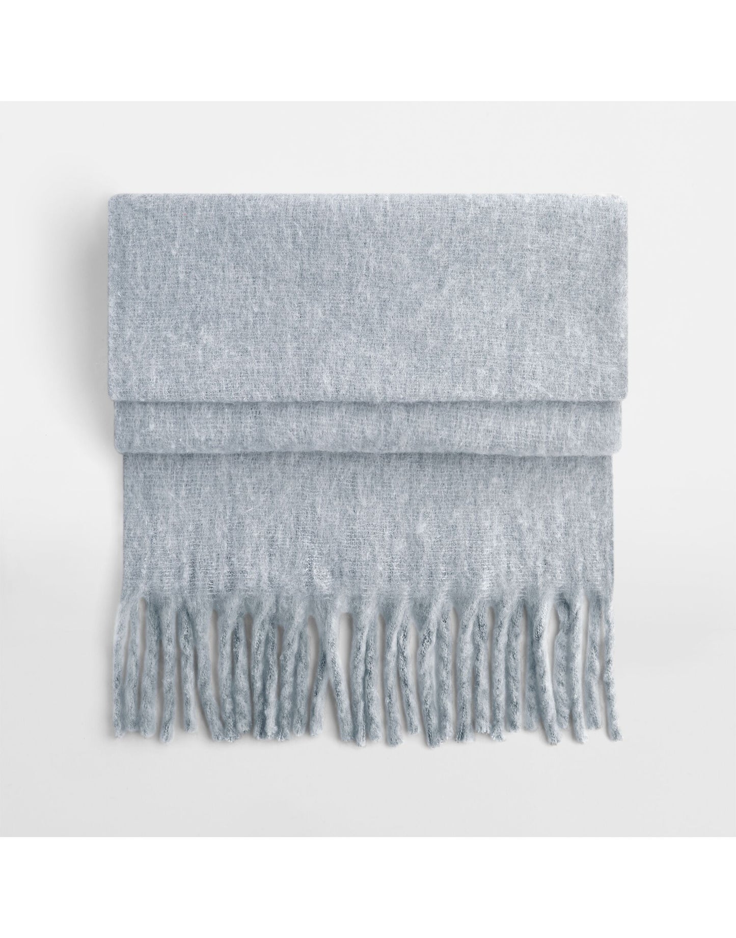 Fluffy Scarf - Heather Grey