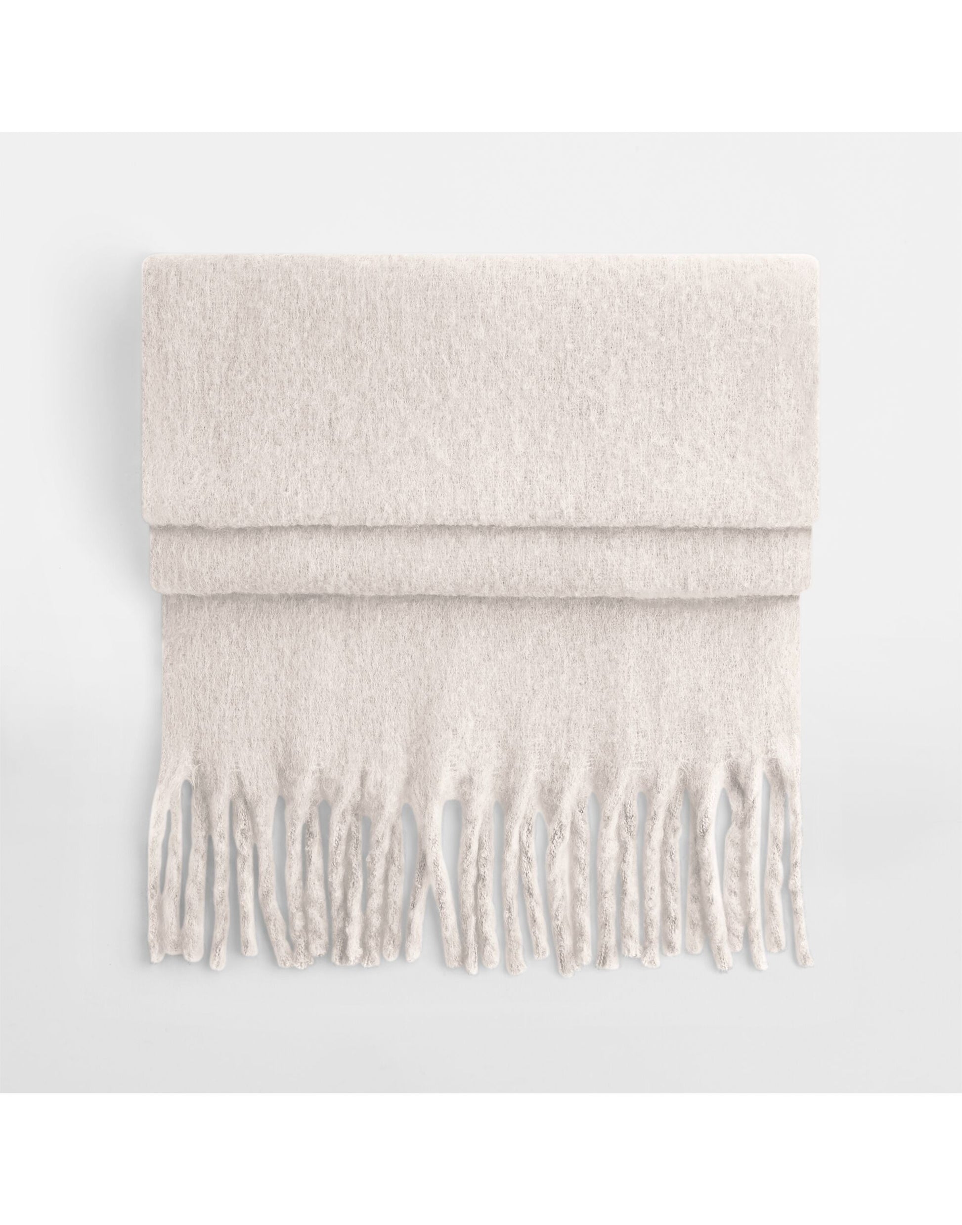 Fluffy Scarf - Natural Stone