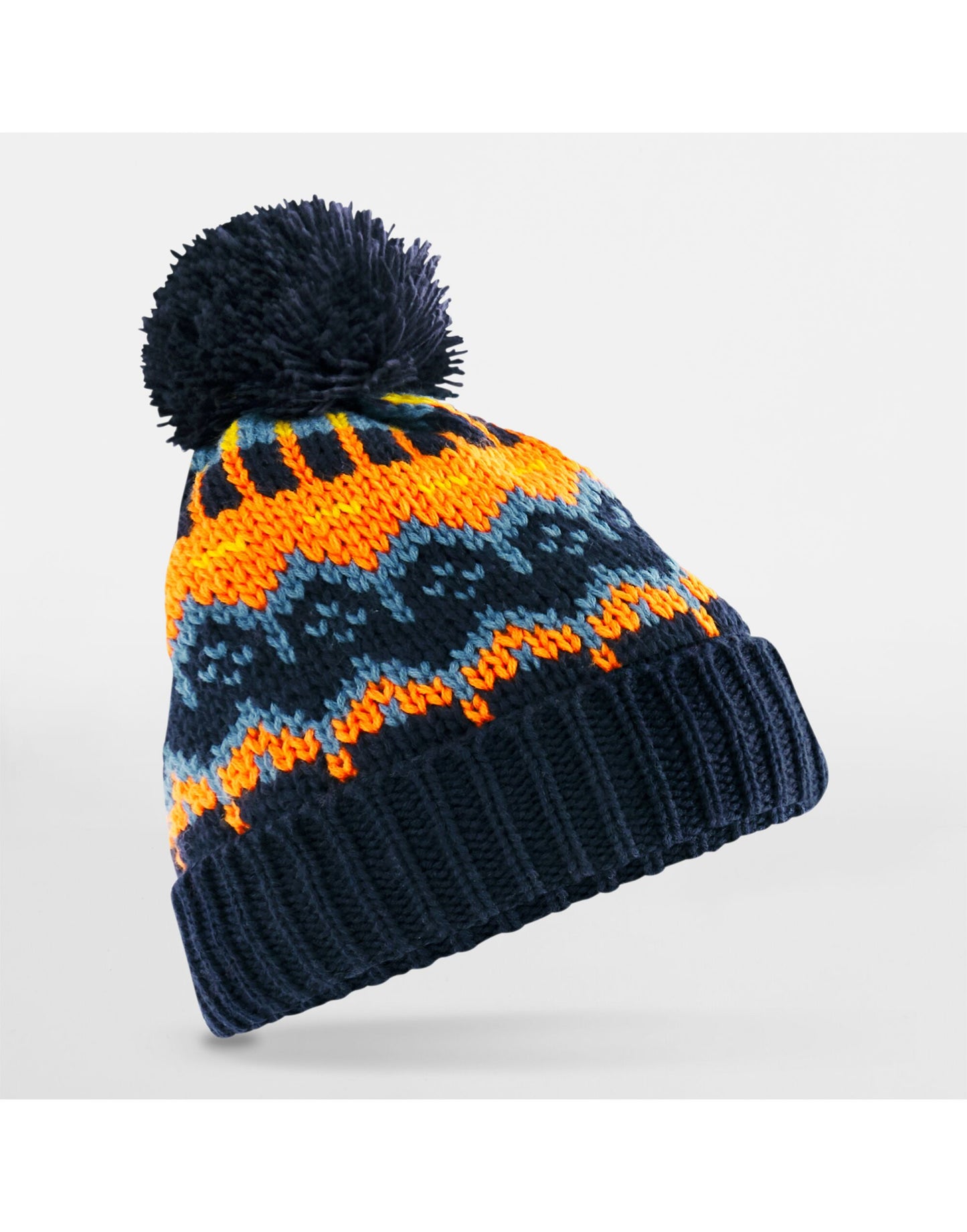 Retro Ski Beanie - Blazing Blue