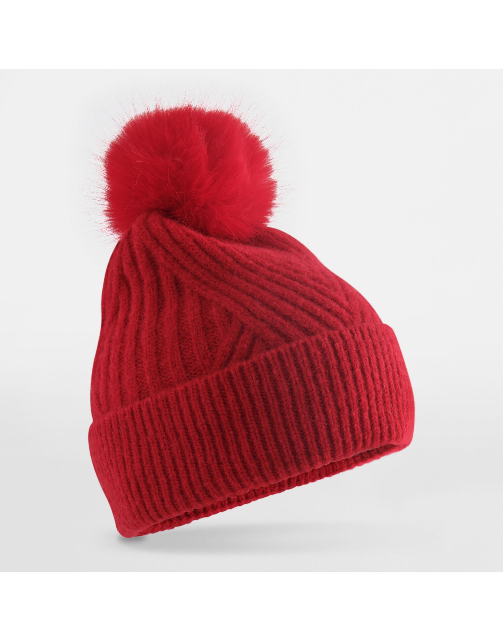 Snow Luxe Beanie - Classic Red