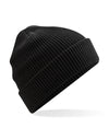 Organic Cotton Waffle Beanie - Black