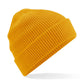 Organic Cotton Waffle Beanie - Mustard