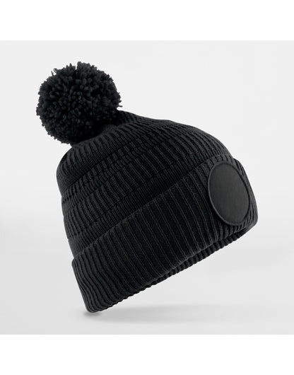 Fan Patch Beanie _x000D_ - Black