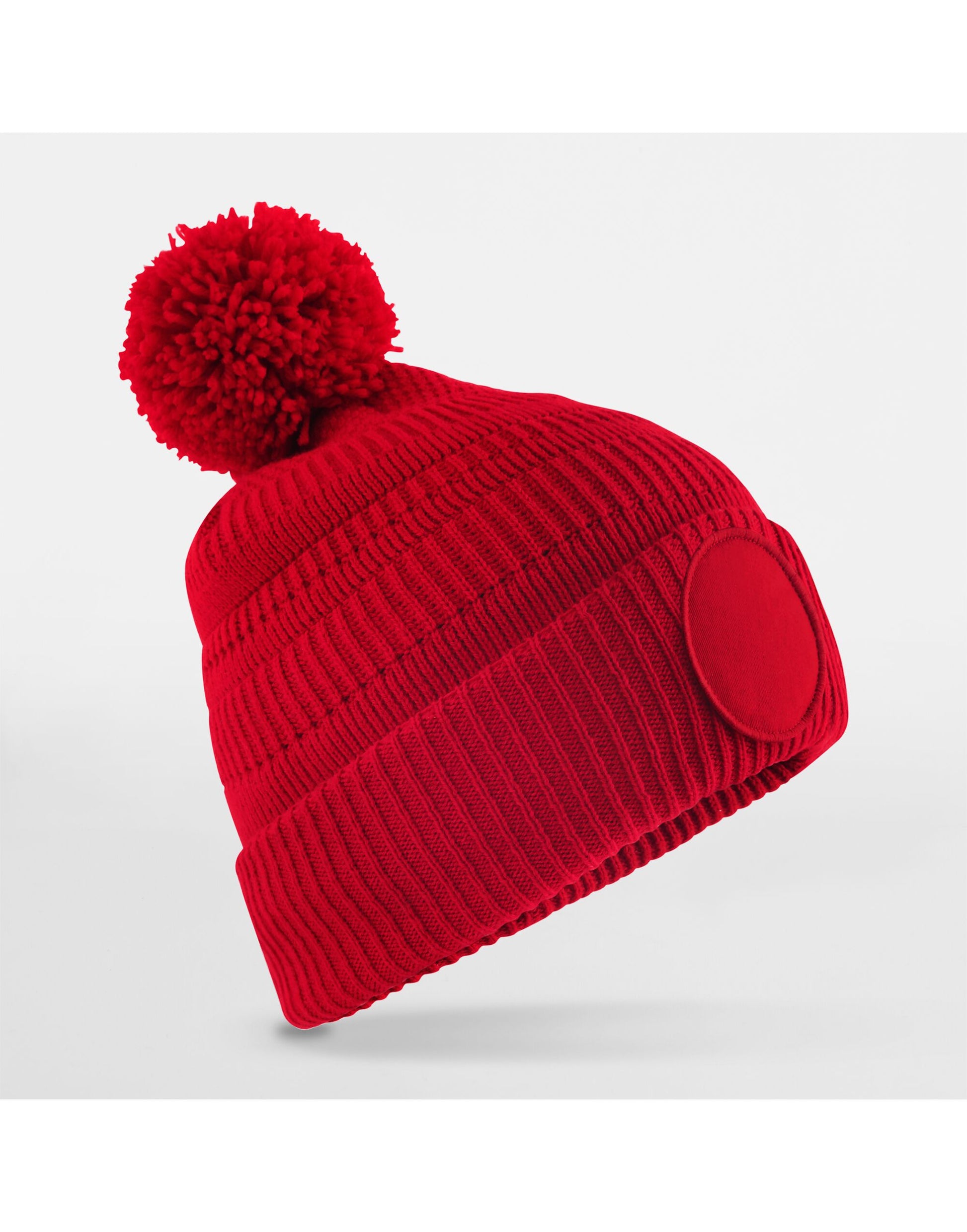 Fan Patch Beanie _x000D_ - Classic Red