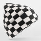 Checkerboard Beanie - Black/Soft White