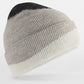 Soft Wave Beanie - Black/Light Grey/Soft White