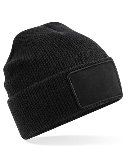 Removable Patch Thinsuate™ Beanie - Black