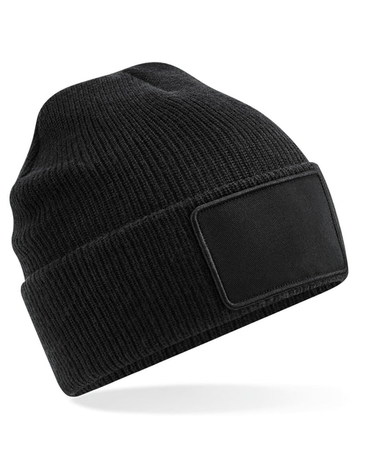 Removable Patch Thinsuate™ Beanie - Black