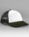 Retro 5 Panel Trucker - Black/Dark Olive