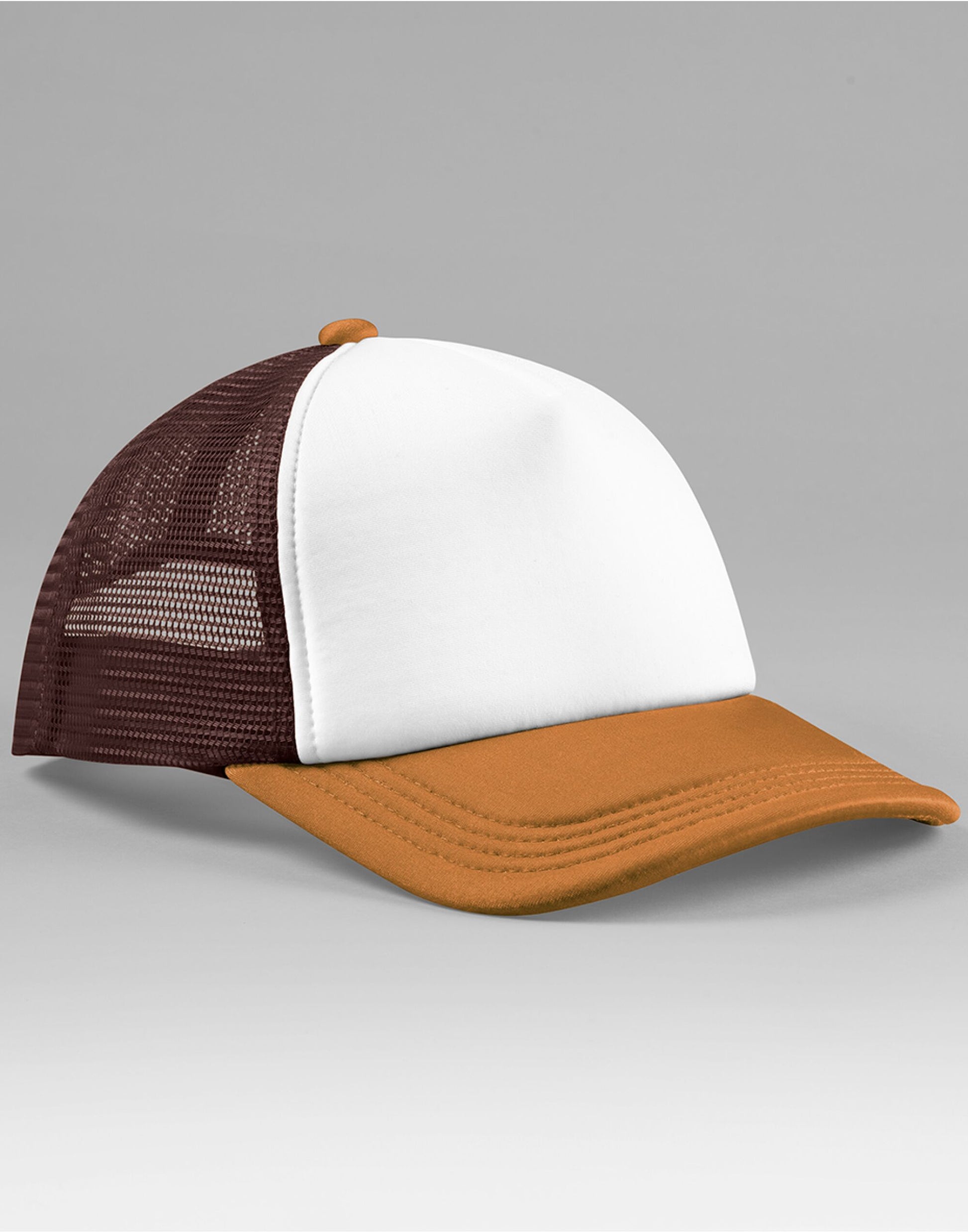 Retro 5 Panel Trucker - Chocolate/Dark Amber