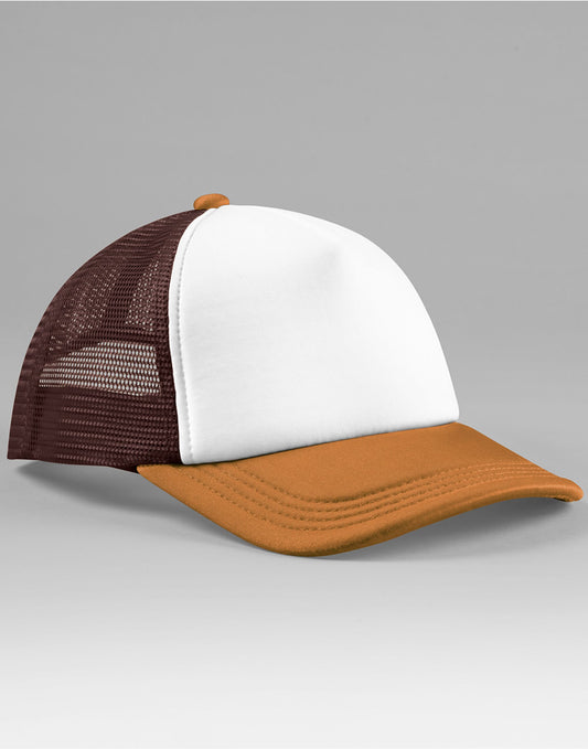 Retro 5 Panel Trucker - Chocolate/Dark Amber