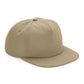 Organic Cotton Unstructured 5 Panel Cap - Desert Sand