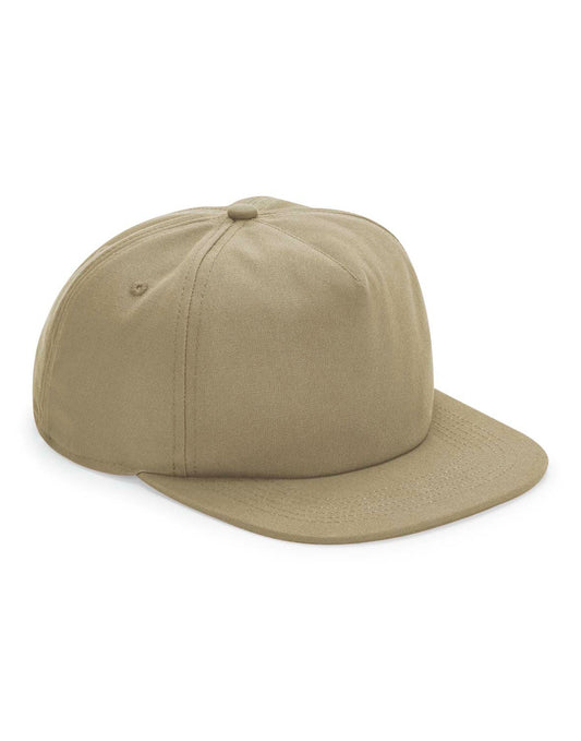 Organic Cotton Unstructured 5 Panel Cap - Desert Sand