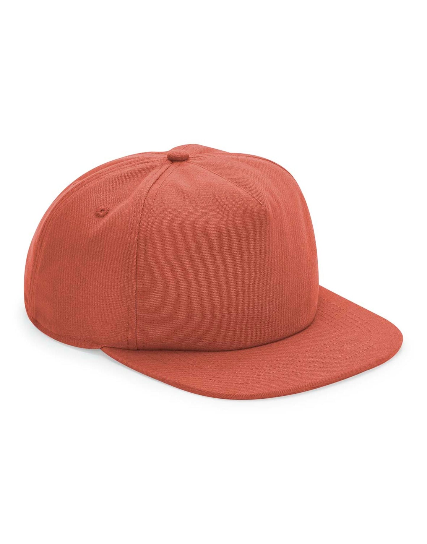 Organic Cotton Unstructured 5 Panel Cap - Terracotta