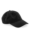 Organic Cotton 6 Panel Dad Cap - Black