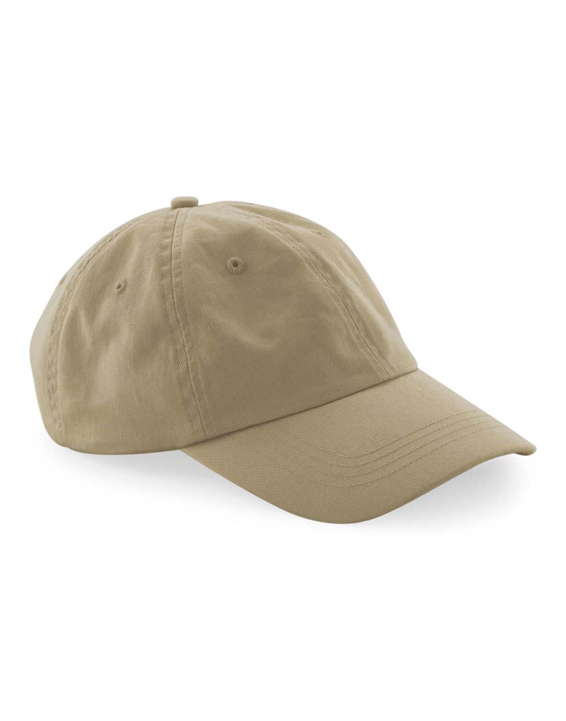 Organic Cotton 6 Panel Dad Cap - Desert Sand