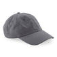 Organic Cotton 6 Panel Dad Cap - Graphite