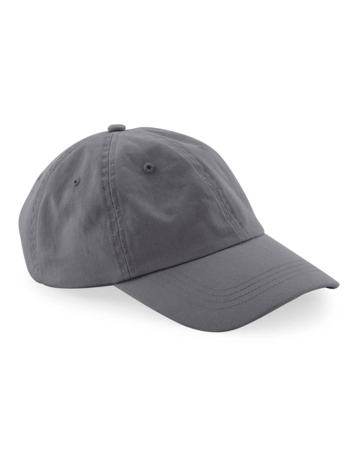 Organic Cotton 6 Panel Dad Cap - Graphite