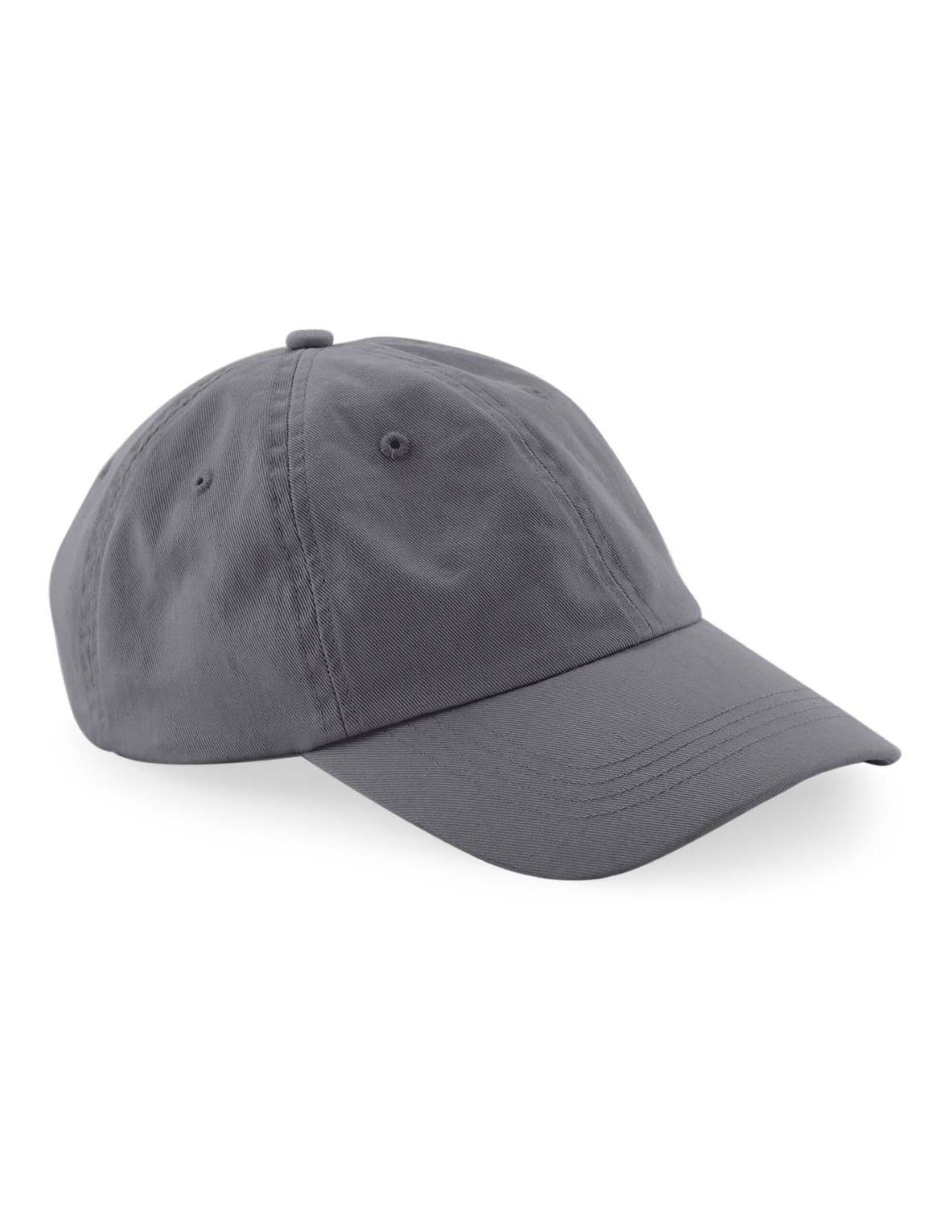 Organic Cotton 6 Panel Dad Cap - Graphite