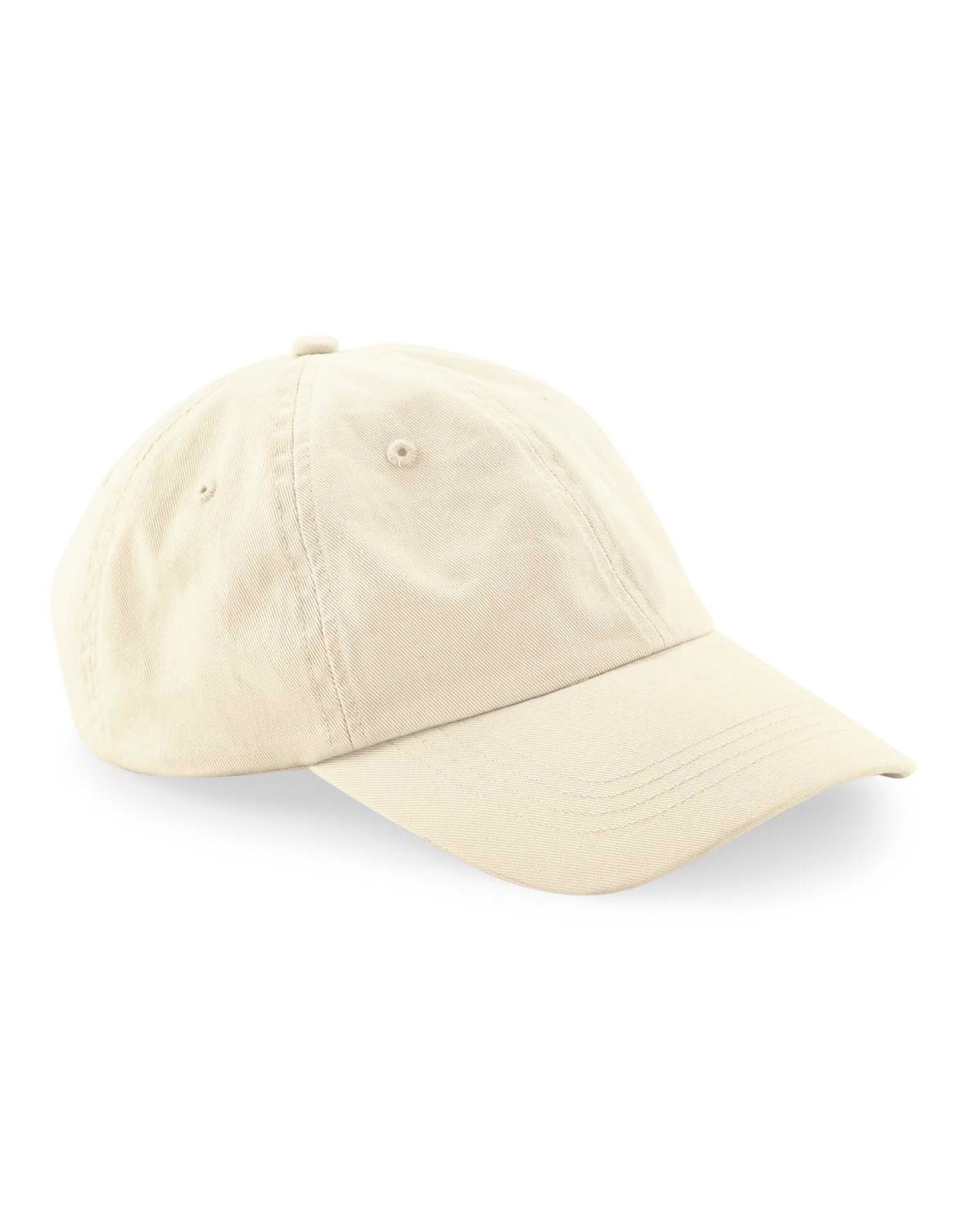 Organic Cotton 6 Panel Dad Cap - Natural